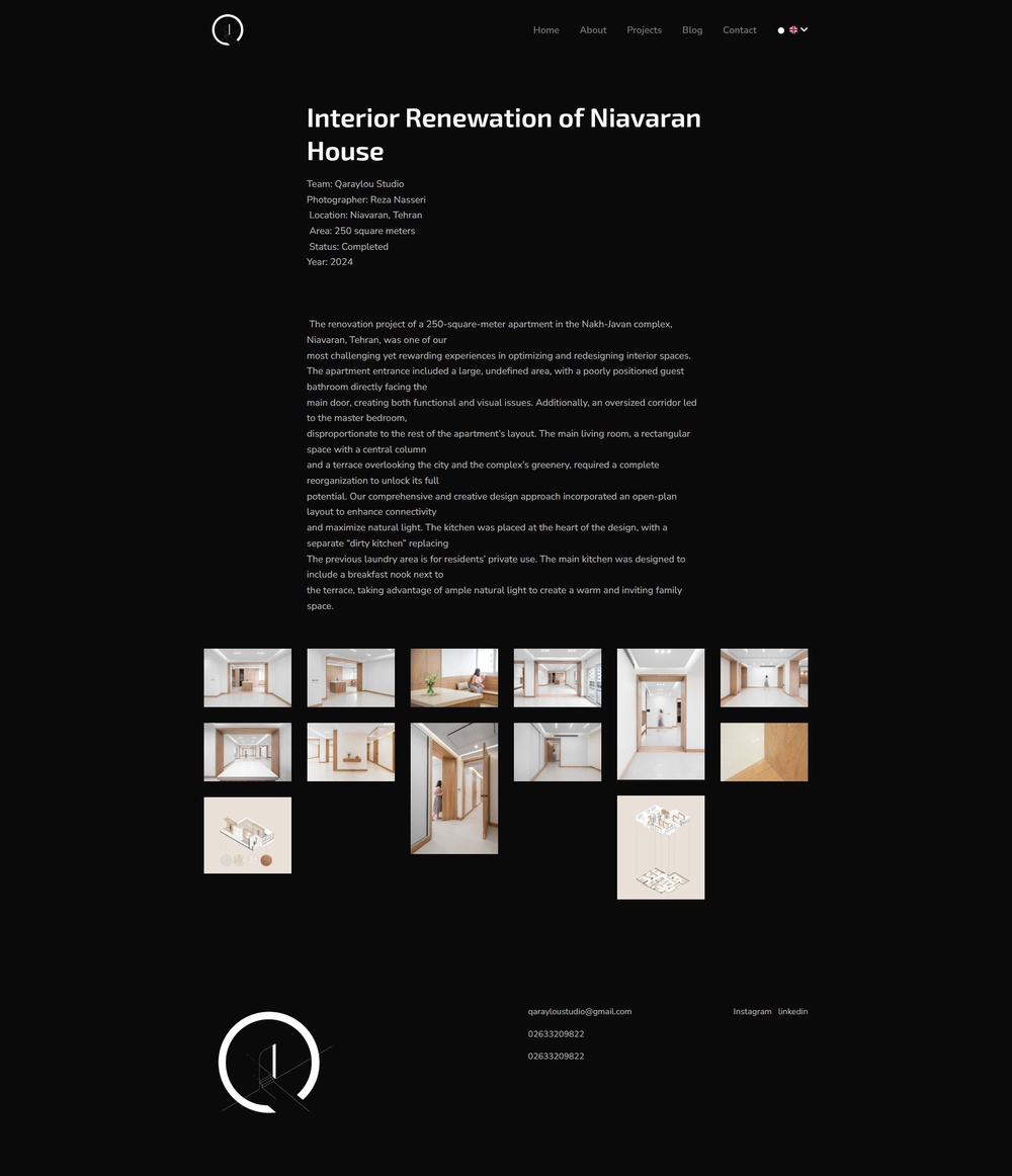 Creative Website Design for Qaraylou Studio