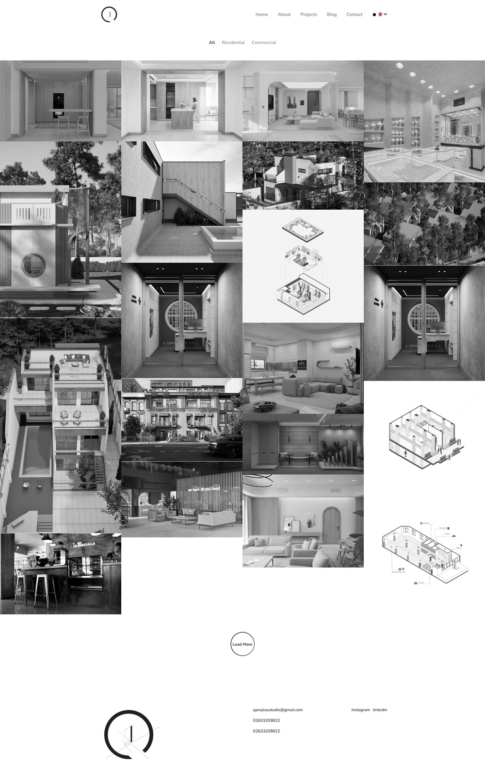 Creative Website Design for Qaraylou Studio