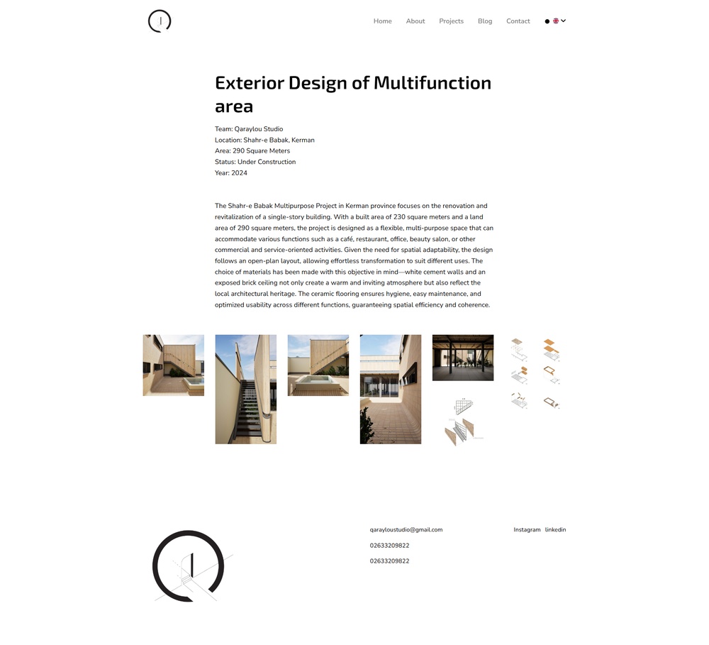 Creative Website Design for Qaraylou Studio